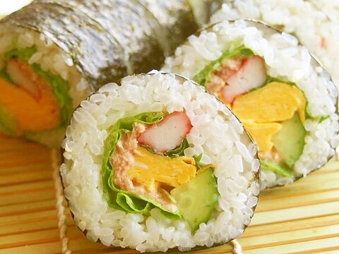 基本のサラダ巻き♪恵方巻きにも!